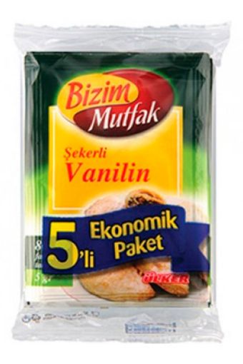 ÜLKER BİZİM MUTFAK ŞEKERLİ VANİLİN 5'Lİ. ürün görseli