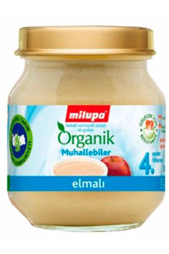 MİLUPA ORGANİK EK BESİN ELMALI MUHALLEBİ 125 GR. ürün görseli