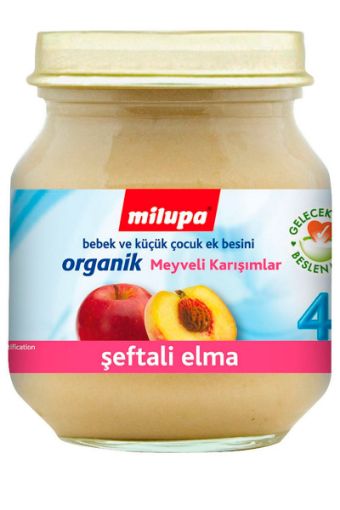 NUTRICIA ORGANIK EK BESIN 125GR.SEFTALI ELMA. ürün görseli