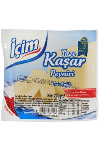 İÇİM TAM YAĞLI TAZE KAŞAR 200 GR. ürün görseli