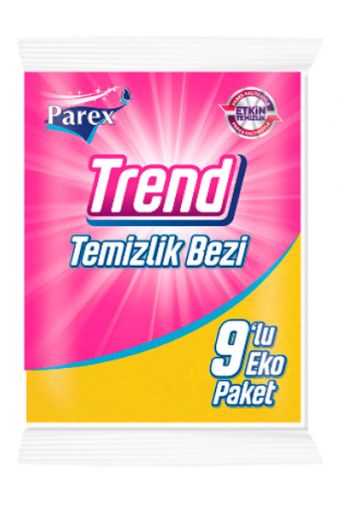 PAREX TREND TEMİZLİK BEZİ 9'LU. ürün görseli