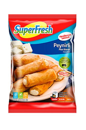 SÜPERFRESH MİNİ İKRAMLIK BÖREK PEYNİRLİ 500 GR. ürün görseli