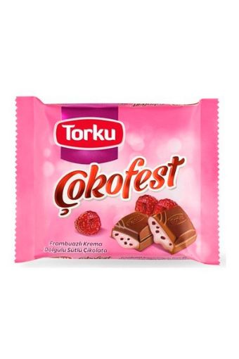 TORKU ÇOKOFEST ÇİKOLATA FRAMBUAZLI 60 GR. ürün görseli