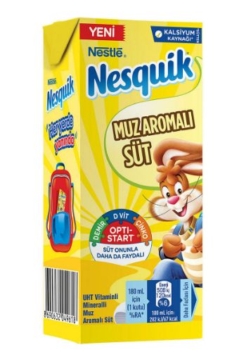 NESQUIK MUZ AROMALI SÜT 180 ML. ürün görseli