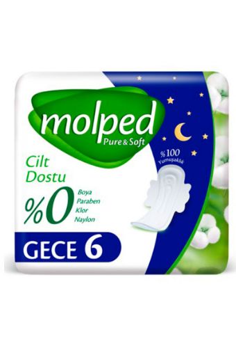 MOLPED PURE&SOFT ULTRA GECE 6'LI. ürün görseli