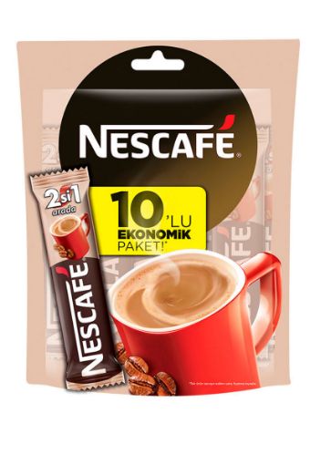 NESCAFE 2'Sİ 1 ARADA ŞEKERSİZ 11 GR 10'LU. ürün görseli