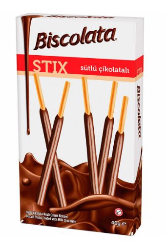 SOLEN BISCOLATA STIX SUTLU CIKOLATALI 40GR SADE. ürün görseli