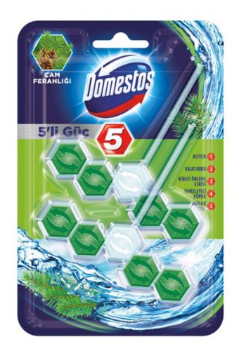 DOMESTOS WC BLOK ÇAM FERAHLIĞI 5'Lİ. ürün görseli