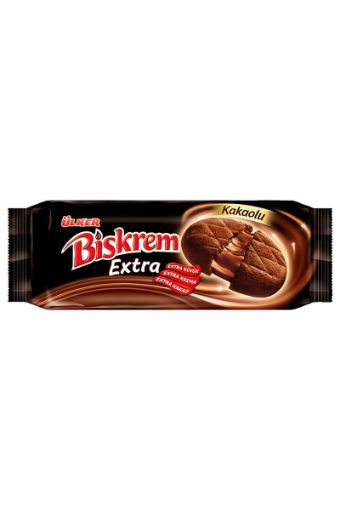 ULKER BISKUVI BISKREM 184GR EXTRA KAKAO KREMALI. ürün görseli