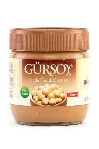 GÜRSOY %40 FINDIKLI SÜTLÜ FINDIK KREMASI 400 GR. ürün görseli