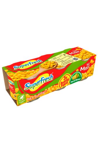 SUPERFRESH MISIR KONSERVESİ 3*200 GR. ürün görseli