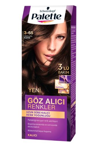 PALETTE SAÇ BOYASI NATUREL GÖZ ALICI ÇİKOLATA KAHVE (3-65) 50 ML. ürün görseli