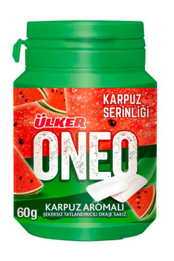 ÜLKER ONEO DRAJE ŞİŞE SAKIZ KARPUZ 60 GR. ürün görseli