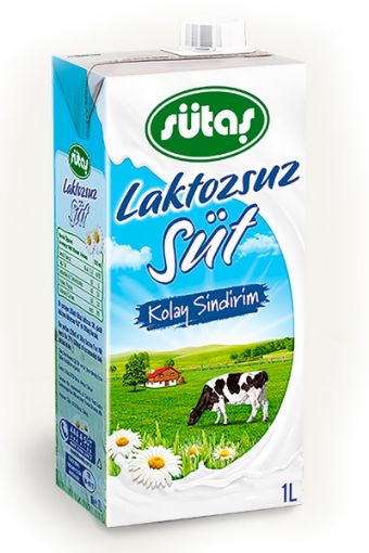 SÜTAŞ LAKTOZSUZ SÜT UHT 1 LT. ürün görseli