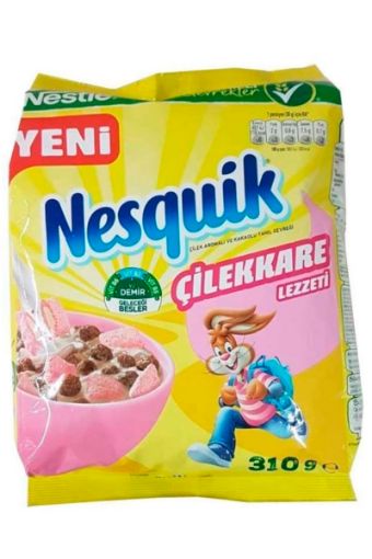 NESQUIK TAHIL GEVREGI KAKAOLU CILEKKARE 310GR CIL.. ürün görseli