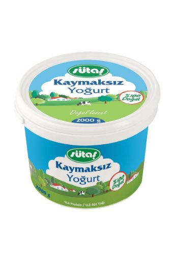 SÜTAŞ YOĞURT KAYMAKSIZ 2000GR. ürün görseli