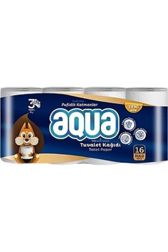 Aqua 3 Katlı 16'lı Tuvalet Kağıdı
. ürün görseli